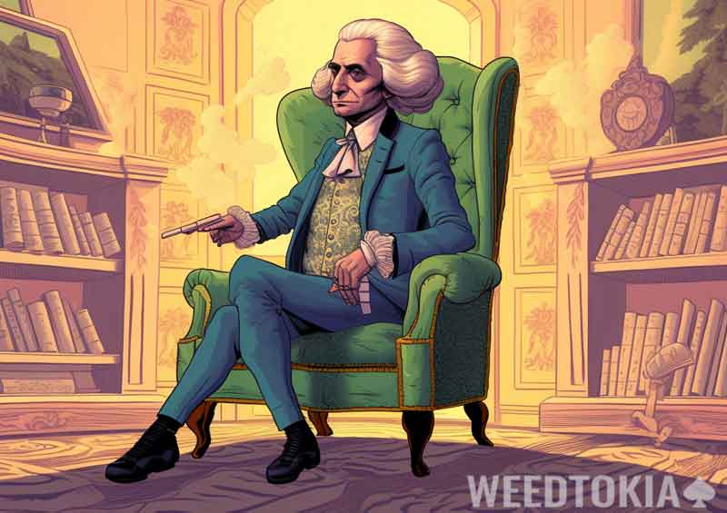 George Washington consuming weed