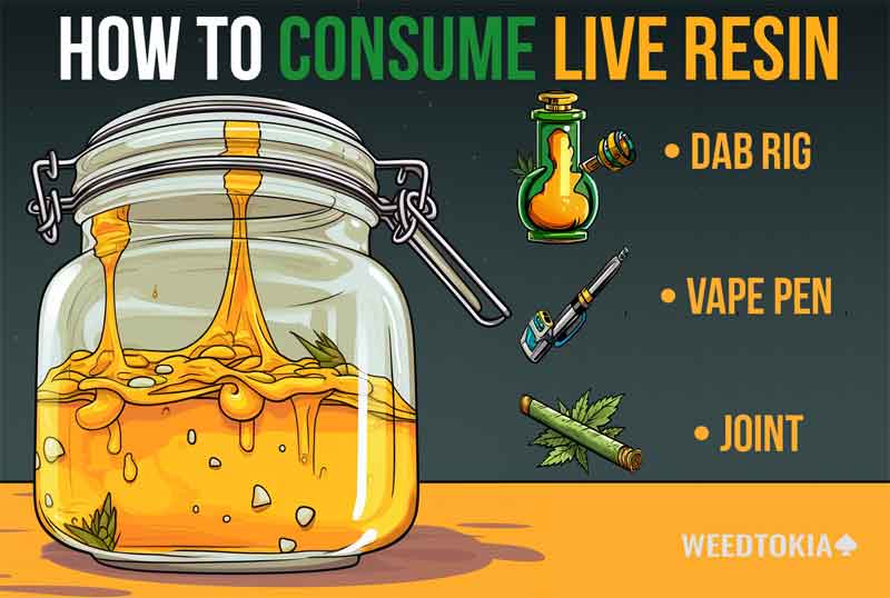 Infographic on how to consume Live Resin