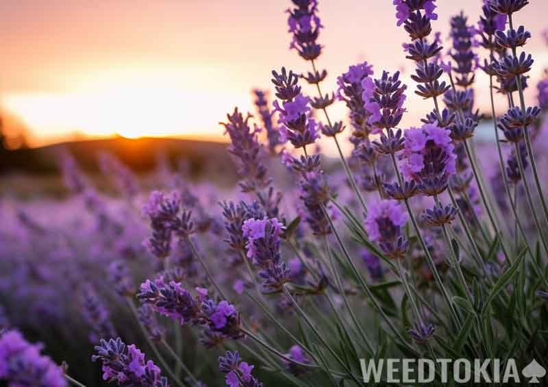 Lavender in a field