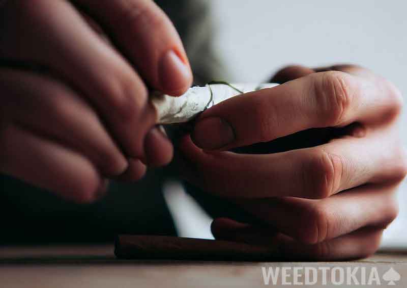 Rolling joint on a table