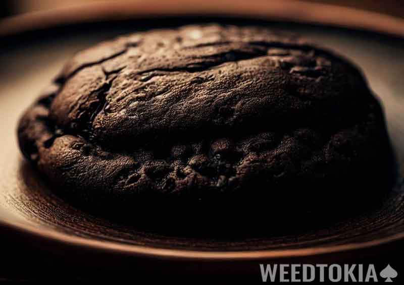 THC cookie made from frozen weed