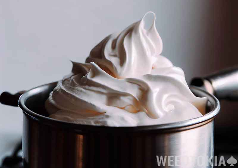 Heating whipped cream