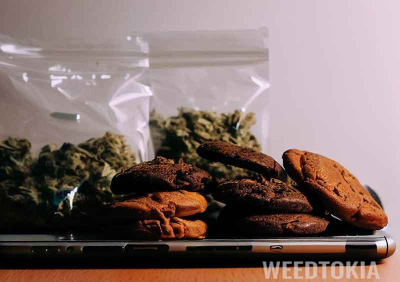 Marijuana edibles and weed baggies