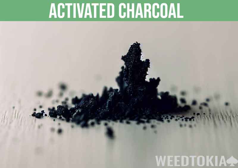 Activated Charcoal on a table