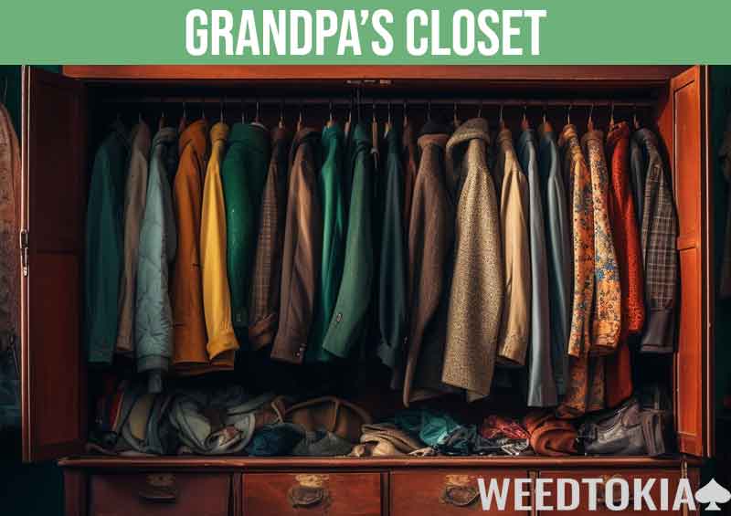 Grandpa's vintage closet can smell like marijuana