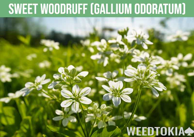 Sweet Woodruff in a field smells like cannabis