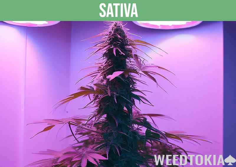 Tall Sativa at a grow room