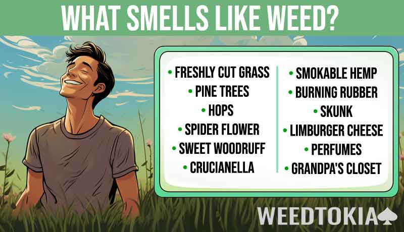 Things that smell like weed infographic