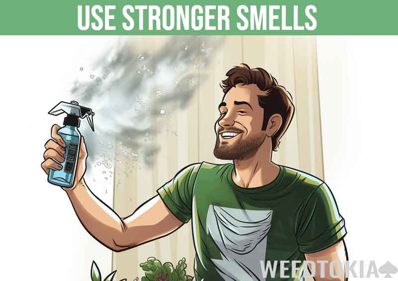 Using strong smells as a coverup