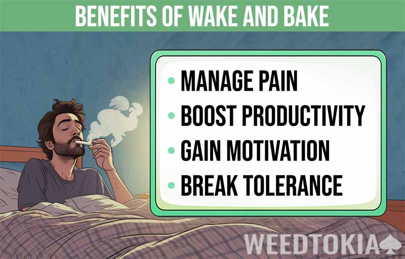 Wake and bake benefits infographic