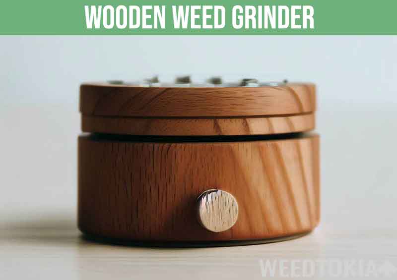 Wooden weed grinder