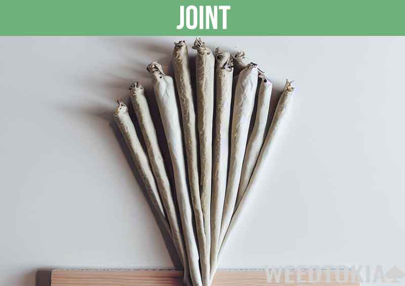 Joints stuffed with weed on our table